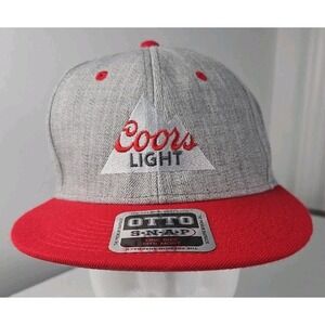 Coors Light Adjustable  OTTO brand‎ SnapBack Ball Cap One Size Fits Most (New)
